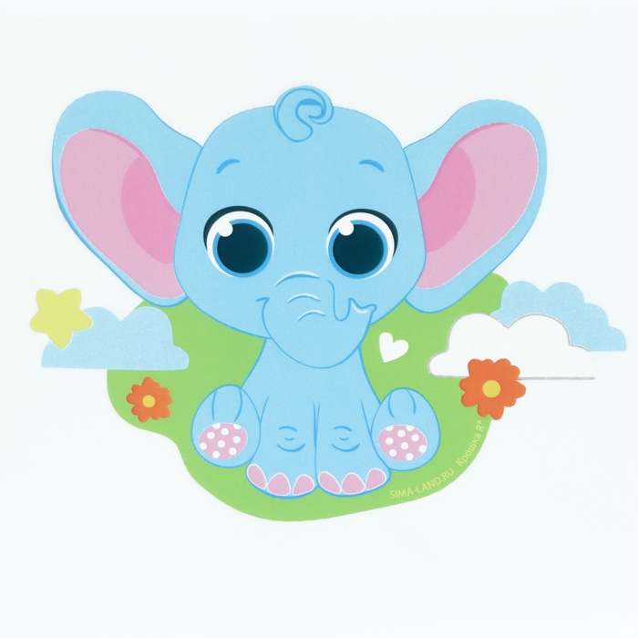 Подставка детская для ног &laquo;Слоник&raquo;, ступенька