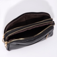 Сумка кросс-боди на молнии, цвет чёрный Сумка кросс-боди на молнии, цвет чёрный