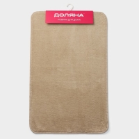 Коврик для дома Доляна &laquo;Софт&raquo;, 50&times;80 см, цвет бежевый