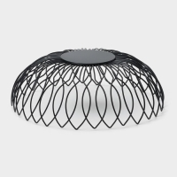 Фруктовница Доляна &laquo;Маргаритка&raquo;, 27&times;27&times;9 см, цвет чёрный