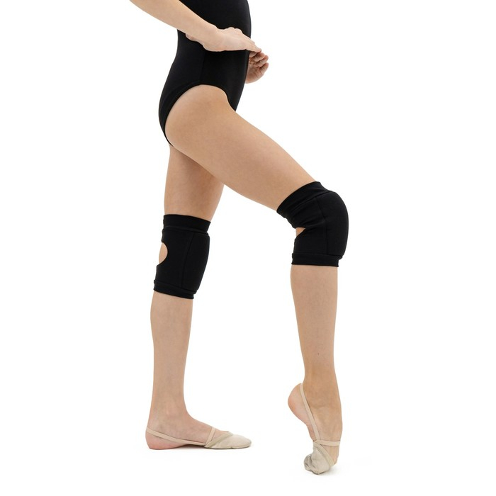 Наколенники для гимнастики и танцев Grace Dance, с уплотнителем, р. L, от 15 лет, цвет чёрный Наколенники для гимнастики и танцев Grace Dance, с уплотнителем, р. L, от 15 лет, цвет чёрный