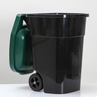Мусорный бак &laquo;Садовый&raquo;, 65 л, на колёсиках, цвет микс