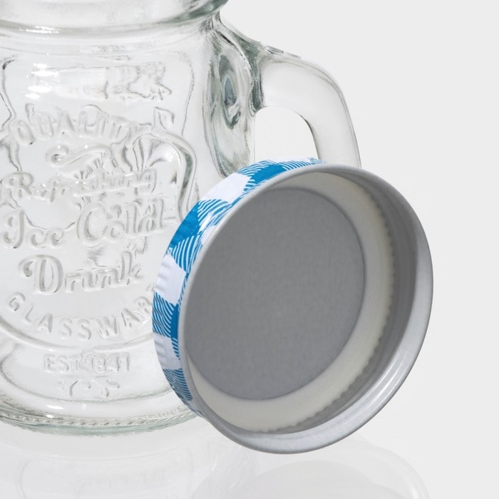 Банка стеклянная для хранения сыпучих продуктов &laquo;Баночка&raquo;, 100 мл, с металлической крышкой, цвет МИКС