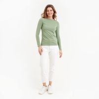 Лонгслив женский MINAKU: Basic line цвет оливковый, р-р 44 Лонгслив женский MINAKU: Basic line цвет оливковый, р-р 44