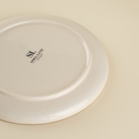 Набор тарелок фарфоровых SL Home &laquo;Леггеро&raquo;, d=20,3 см, цвет бежевый