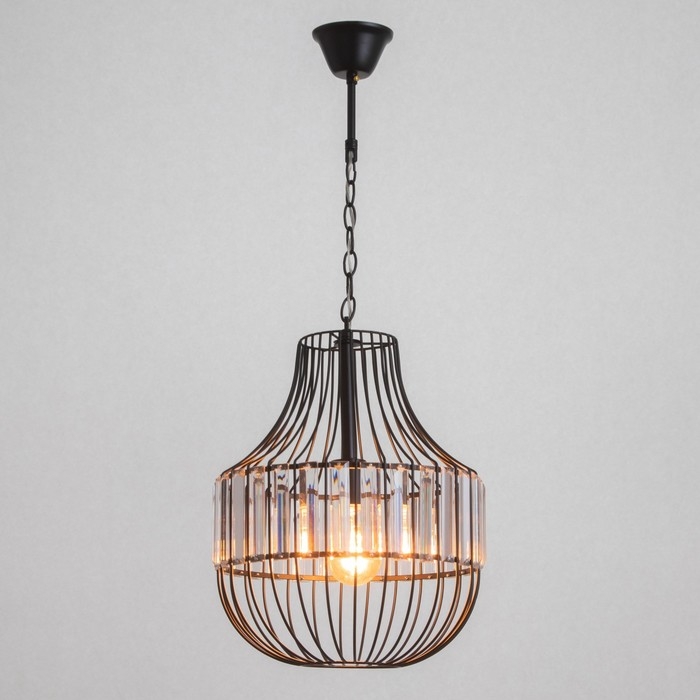 Люстра BayerLux "Грелин" Е27 40Вт черный 30х30х70 см
