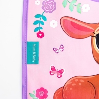 Нагрудник для кормления «Олененок» непромокаемый на липучке, с карманом Нагрудник для кормления «Олененок» непромокаемый на липучке, с карманом