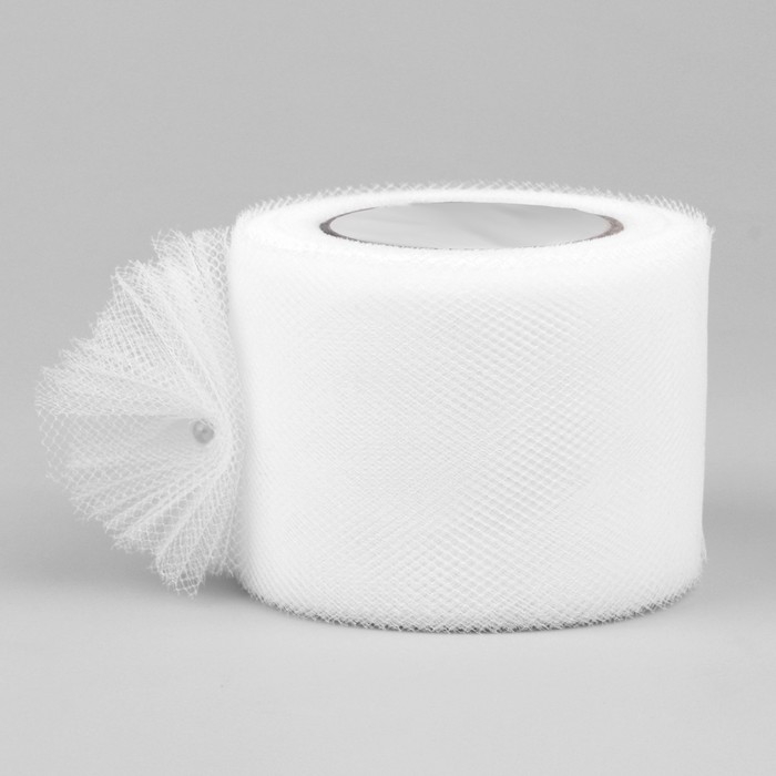 Фатин, 5 см, 11 &plusmn; 1 г/кв.м, 23 &plusmn; 1 м, цвет белый №1