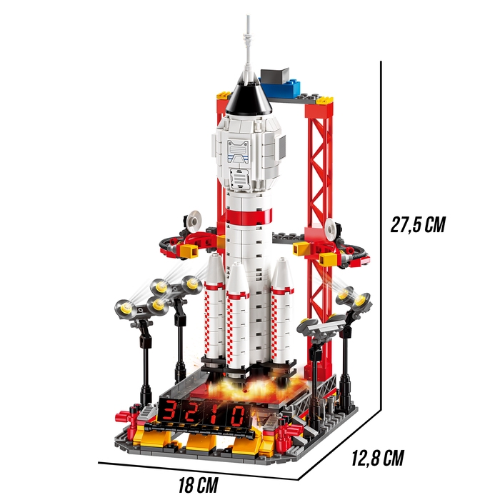 Конструктор &laquo;Космос. Ракета&raquo;, 696 деталей
