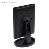 Зеркало Luazon KZ-06, подсветка, 26.5&times;16&times;12 см, 4хАА, 22 диода, сенсорная кнопка, черное