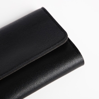 Кошелёк женский на кнопке, цвет чёрный Кошелёк женский на кнопке, цвет чёрный