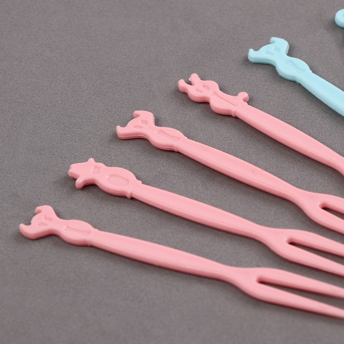 Шпажки &laquo;Зверюшки&raquo;, набор 12 шт., 9 см, цвет МИКС