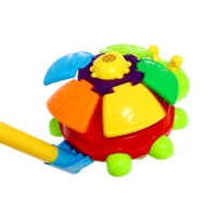 Каталка на палочке «Жучок», крутится, звенит, цвета МИКС Каталка на палочке «Жучок», крутится, звенит, цвета МИКС