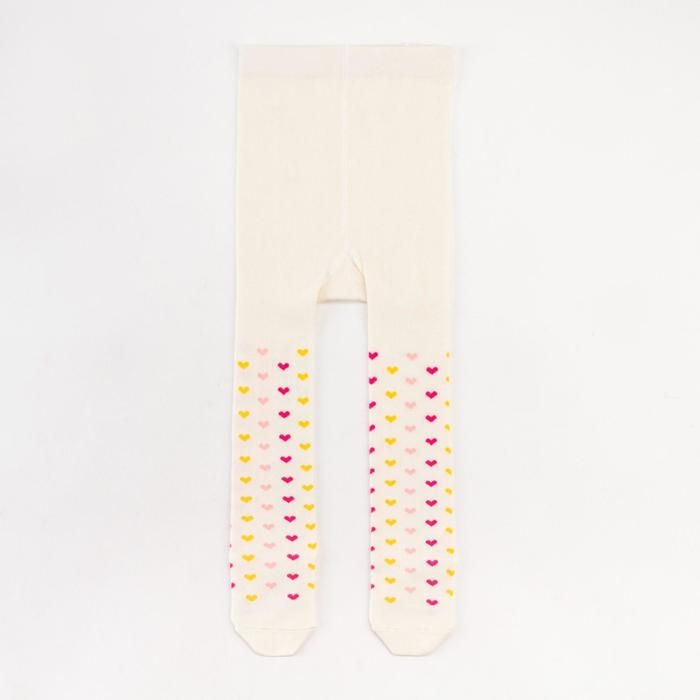 Колготки Крошка Я «Сердечки», цвет молочный, рост 68-74 см Колготки Крошка Я «Сердечки», цвет молочный, рост 68-74 см
