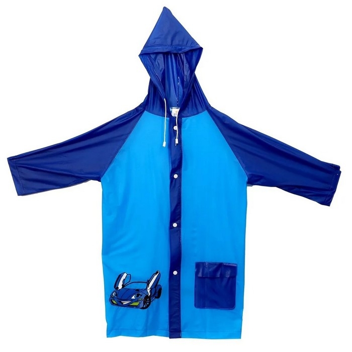 Дождевик детский &laquo;Машинка&raquo;&lrm;, размер L (120-130 см)