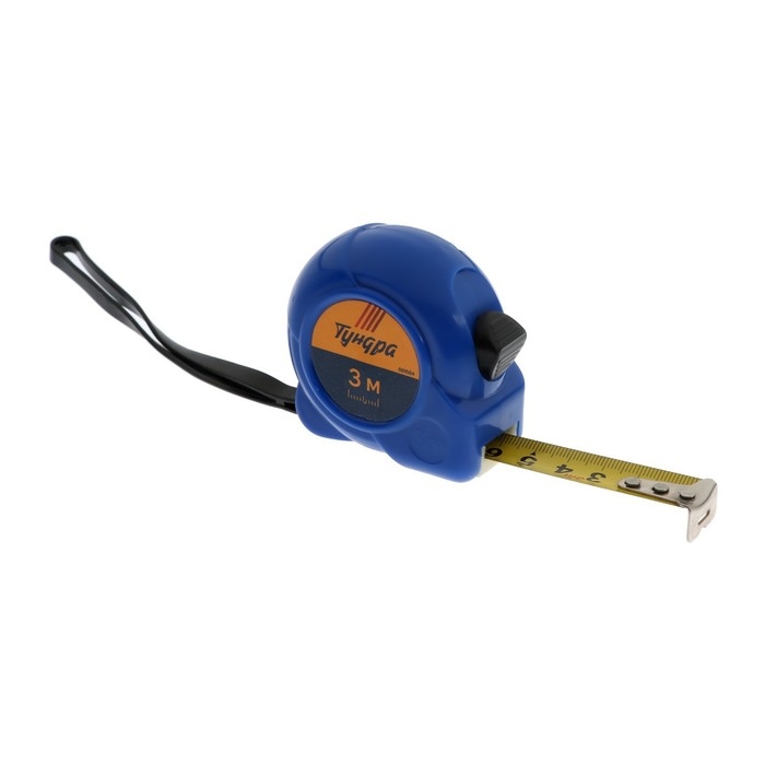 Рулетка ТУНДРА, пластиковый корпус, 3 м &times; 16 мм