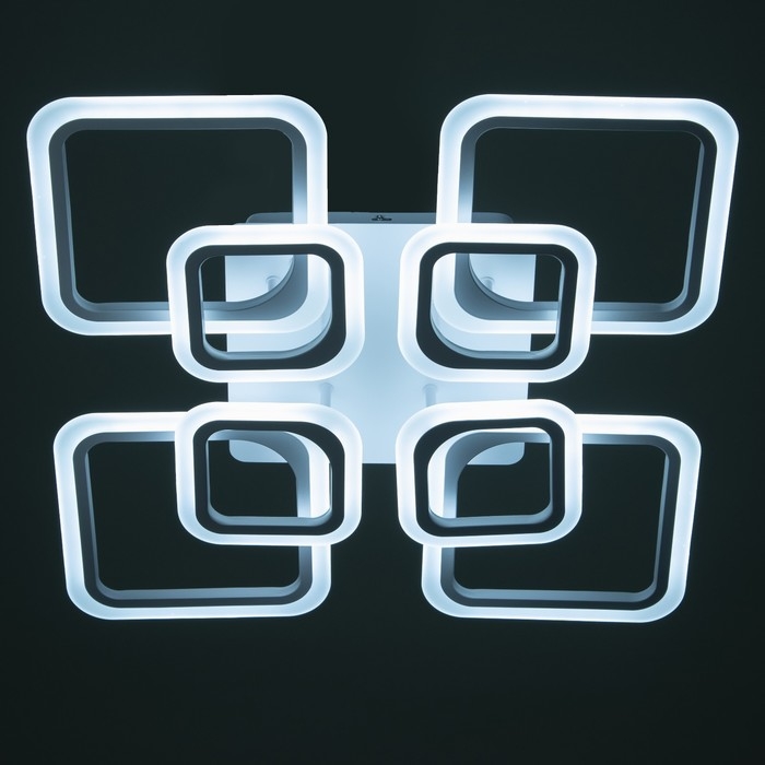 Люстра с ПДУ 59117/8WT LED 240Вт 3000-6000К диммер белый 55х55х10 см BayerLux