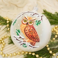 Шар "Филин" d- 9,5 см Шар "Филин" d- 9,5 см