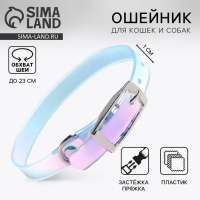 Ошейник для собак и кошек с фастексом &laquo;Неон&raquo; , 30 х 1 см