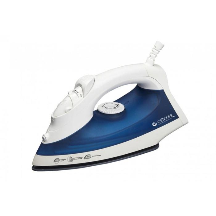 Утюг Centek CT-2318, 1800 Вт, 230 мл, керамическая подошва, голубой Утюг Centek CT-2318, 1800 Вт, 230 мл, керамическая подошва, голубой