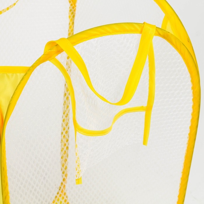 Корзина для хранения игрушкек &laquo;Давай играть&raquo;, 57 х 34 х 34 см, жёлтая