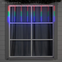 Гирлянда «Сосульки» 3 × 0.5 м, IP44, прозрачная нить, 288 LED, свечение мульти с эффектом стекания, 12 В Гирлянда «Сосульки» 3 × 0.5 м, IP44, прозрачная нить, 288 LED, свечение мульти с эффектом стекания, 12 В