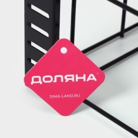 Подставка для сковородок Доляна, 25&times;22&times;38 см, цвет чёрный