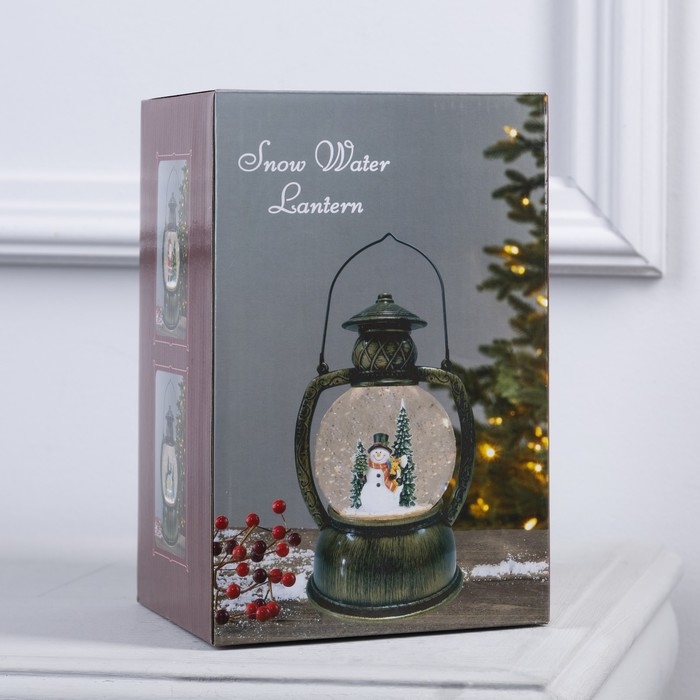 Светодиодная фигура «Фонарь с Дедом Морозом» 13 × 19 × 11 см, пластик, батарейки ААх3 (не в комплекте), USB, свечение тёплое белое Светодиодная фигура «Фонарь с Дедом Морозом» 13 × 19 × 11 см, пластик, батарейки ААх3 (не в комплекте), USB, свечение тёплое белое