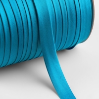 Косая бейка, атласная, 15 мм &times; 132 &plusmn; 1 м, цвет голубой №9077