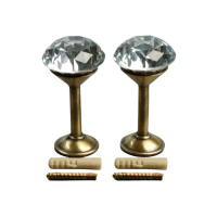 Держатель для штор KD001, однорожковый, цвет бронза Держатель для штор KD001, однорожковый, цвет бронза