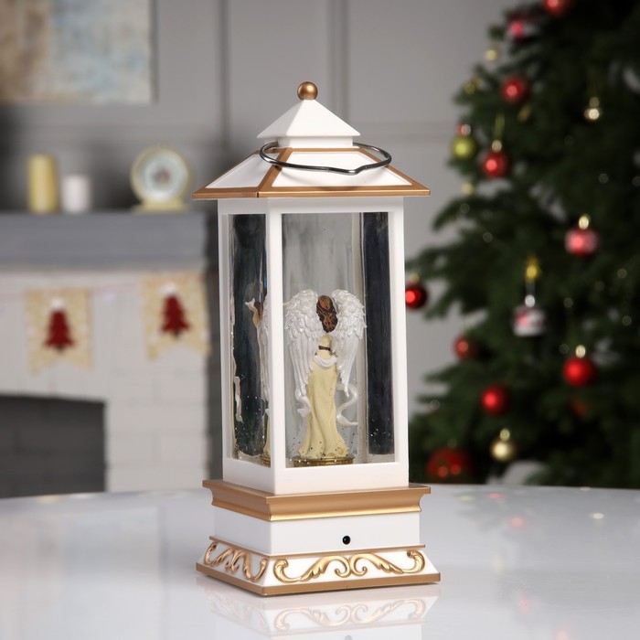 Светодиодная фигура «Фонарь с ангелом» 10.5 × 26 × 10.5 см, пластик, батарейки ААх3 (не в комплекте), USB, свечение тёплое белое Светодиодная фигура «Фонарь с ангелом» 10.5 × 26 × 10.5 см, пластик, батарейки ААх3 (не в комплекте), USB, свечение тёплое белое