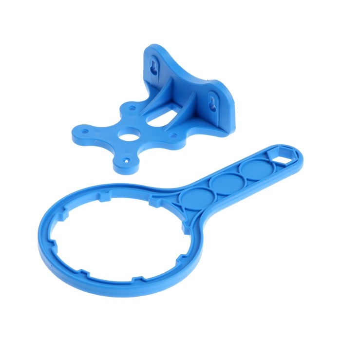 Корпус для фильтра "Аквабрайт" АБФ-10-12, 1/2", для холодной воды, ключ, крепеж, прозрачный