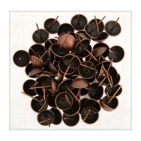 Гвозди ТУНДРА, декоративные, обивочные, 25х39 мм, медь, 100 шт Гвозди ТУНДРА, декоративные, обивочные, 25х39 мм, медь, 100 шт