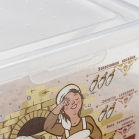 Контейнер для муки, 5,3 л, прозрачный Контейнер для муки, 5,3 л, прозрачный