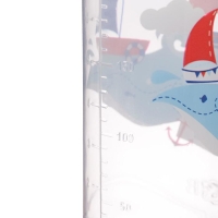 Бутылочка для кормления &laquo;Морское приключение&raquo;, классическое горло, с ручками, 250 мл., от 3 мес., цвет голубой