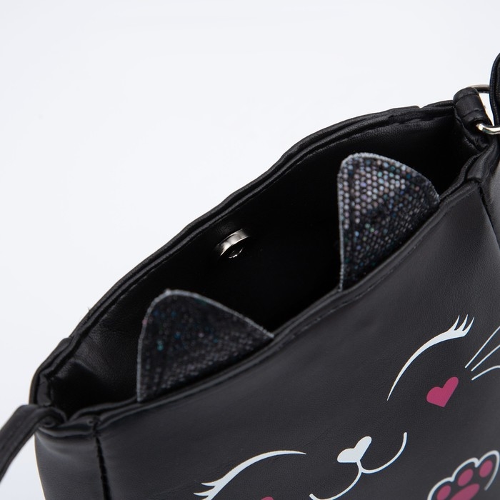 Сумка детская для девочки &laquo;чёрный котик&raquo;