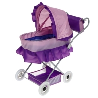 Коляска кукольная №11, цвет сиреневый Коляска кукольная №11, цвет сиреневый