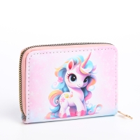 Кошелёк детский на молнии &laquo;Выбражулька&raquo;, цвет розовый