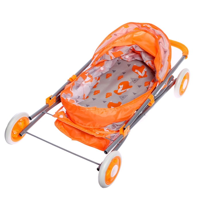 Коляска для кукол универсальная «Лисички», металлический каркас Коляска для кукол универсальная «Лисички», металлический каркас