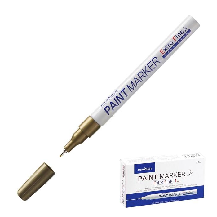 Маркер-краска (лаковый) MunHwa Extra Fine Paint Marker, 1.0 мм, золотой Маркер-краска (лаковый) MunHwa Extra Fine Paint Marker, 1.0 мм, золотой
