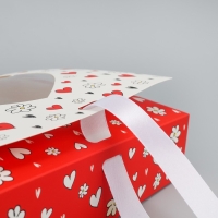 Коробка-фоторамка подарочная складная, упаковка, &laquo;Ты в моём сердечке&raquo;, 20 х 18 х 5 см