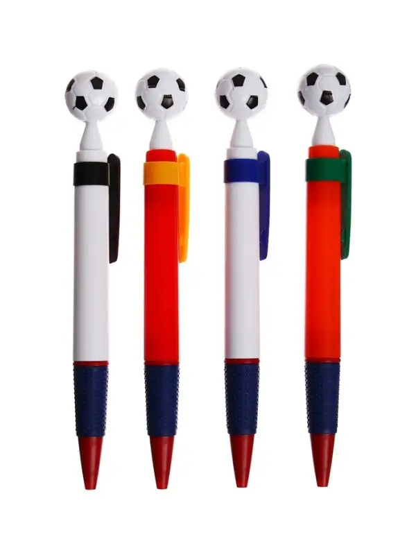 Ручка - прикол шариковая Calligrata &laquo;Футбольный мяч&raquo;, МИКС