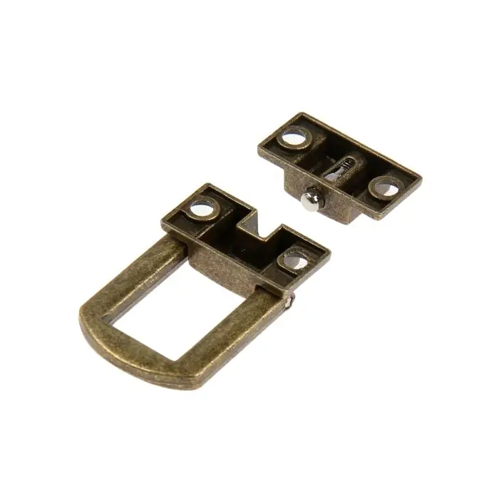 Замок-защелка на ящик ZM01, 2.5&times;2 см, цвет бронза