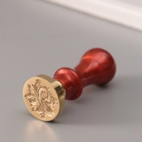 Печать для сургуча с пластиковой ручкой "Буква Y на вензеле" 2,5х2,5х6,3 см