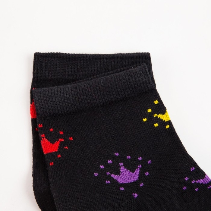 Носки женские, цвет чёрный, размер 23-25