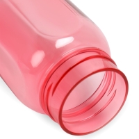 Бутылка для воды спортивная прозрачная, 450 мл, 20 х 8 см, розовая