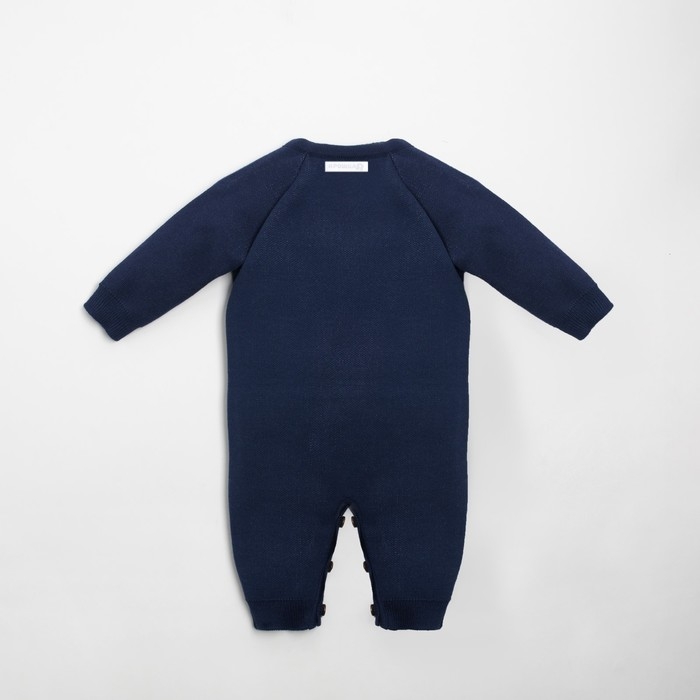 Комбинезон вязаный Крошка Я «Мишка» рост 68-74 см, цвет синий Комбинезон вязаный Крошка Я «Мишка» рост 68-74 см, цвет синий