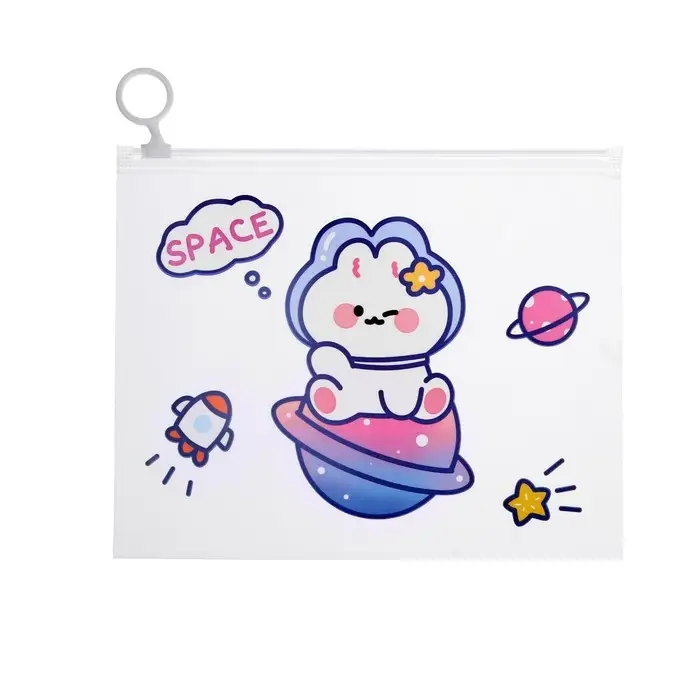 Папка на молнии А5 "Космонавты", МИКС