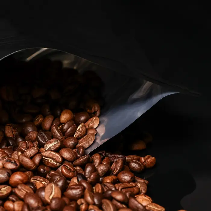 Пакет восьмишовный с замком, чёрный,17.5 х (19.5&times;22.5) х 4.5