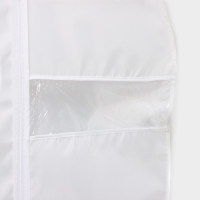Чехол для одежды LaDо́m, ПВХ окно, плотный, 60&times;120 см, цвет белый